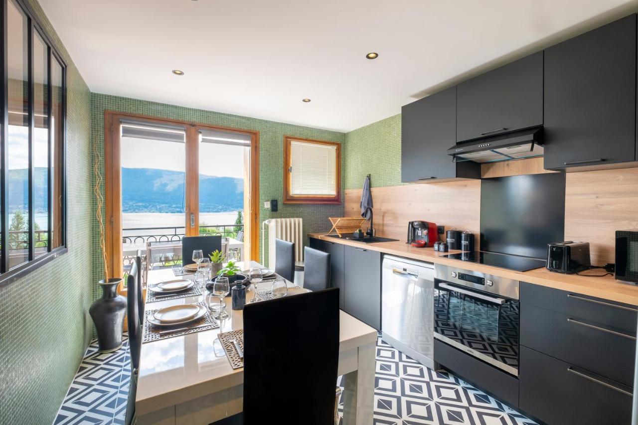 T4 Avec Vue Imprenable Sur Le Lac D'Annecy Apartment Veyrier-du-Lac Exterior foto